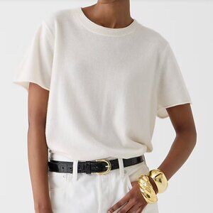 NEW NWT J. Crew Cashmere relaxed T shirt Color: Snow